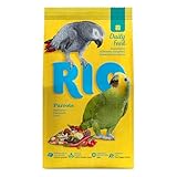 RIO Parrots | 1 kg | Alleinfuttermittel für Papageien | Tägliche Versorgung mit gesunden Saaten &...