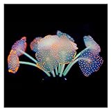11 Blätter Silikon leuchtendes künstliches Aquarium Aquarium Korallen Pflanzen Unterwasser...