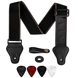 Lusofie Gitarrengurt Geflochtene Verstellbare Gitarrenpickel Bassgitarrengurt mit...