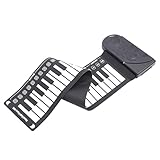 Tnfeeon Tragbares Klavier aus Silikon, flexibel, mit Lautsprecher, 49 Tasten, 16 Töne, 10 Rhythmen,...
