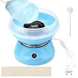DAWRIS Zuckerwattemaschine Kinder Blau Cotton Candy Machine Zuckerwattemaschinen Zuckerwatte...