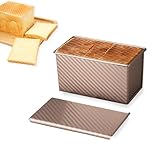 thirei Brotbackformen, 450G Teig Brotbackform mit Deckel, Toastbrot Backform, für Brot, Kuchen und...