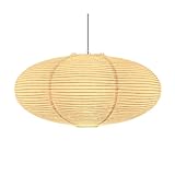 Hyzazew Papier Lampenschirm, Weiß Ovale Chinesische Papierlaterne, Faltbar Hängelampenschirm,...