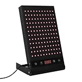 132 LEDs Infrarot-Licht 660/850nm Rotlichttherapie Panel Lampe, Verstellbarer Ständer Wasserdichtes...