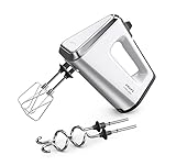 Krups 3 Mix 9000 Handmixer, GN9101 inkl. Schneebesen und Knethaken, Weiß/Silber, 750 Watt
