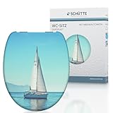 SCHÜTTE 82148 Duroplast WC-Sitz SAILING mit Absenkautomatik Motiv