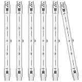BROTOU 6er 230W 118mm R7S Halogen Leuchtmittel, Dimmbar Halogenstab, 220-240V 4480lm 2800K Warmweiß...
