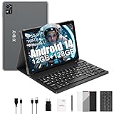 XGODY 10 Zoll Android 14 Tablet mit Tastatur 2,4G/5G WLAN 2,0 GHz | 12 GB RAM + 128 GB ROM (TF 1 TB)...