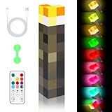 Kssvzz LED Craft Fackel Lampe, 28cm Wall Fackel Nachtlicht mit Fernbedienung, USB Wiederaufladbar...