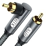 EMK Subwoofer-Kabel, Koaxialkabel, digital, Cinch-Kabel, vergoldet, Cinch-Kabel, für Subwoofer,...