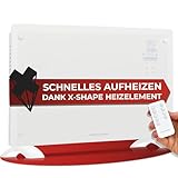 ProfiCare® Elektroheizung mit Glasfront & X-Shape Heizelement | mobiler Heizkörper auch für...