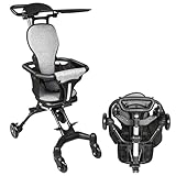 Faltbarer Kinderwagen für Babys, tragbarer Kinderwagen, leicht, für Kleinkinder, mit Gürtel und...