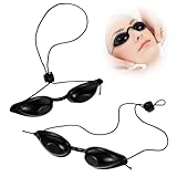 BOHUIZ 2 Stück Solarium Brille, UV Schutzbrille Led Brille Infrarot Schutzbrille Rotlichtlampe für...