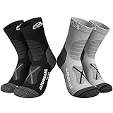 Alpen Bears Premium Wandersocken aus Merinowolle – [2 Paar] – Professionelle Trekkingsocken für...