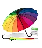 ADRIANO PORCARO® 𝗨𝗡𝗜𝗦𝗘𝗫 Automatik Stock-Regenschirm Regenbogen 120cm Ø...