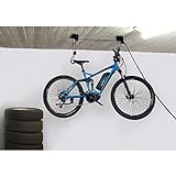 FISCHER Fahrradlift Profi Plus | Tragkraft bis 57 kg | Fahrradhalterung | Deckenhalterung für...