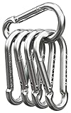 MyIdeaz Karabinerhaken 5er Set - 100mm x 10mm großme mit Schnappverschluss aus hochwertigem Premium...