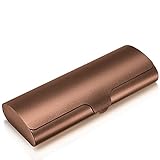 HIFOT Brillenetui hardcase Aluminium, Metall Lesebrillenetui hartschalen schwarz für Damen und...