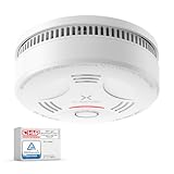 X-Sense Rauchmelder 10 Jahre Batterie, Feuermelder TÜV Rheinland Zertifiziert, Rauchwarnmelder mit...