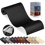 YAFLC kunstleder selbstklebend Schwarz, 10 x 160cm leder patch selbstklebend, kunstleder...