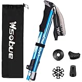 Wsobue Wanderstöcke Trekkingstöcke Nordic Walking Stöcke Skistöcke 7075 Aluminium Wanderstock...
