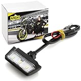 Area1 Premium Motorrad LED Kennzeichen-Beleuchtung E-geprüft, Motorrad Nummernschild Leuchte,...