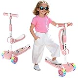 Roller Kinder-Kinderroller mit Abnehmbarer Sitz,3 Räder Kinderroller mit 3...