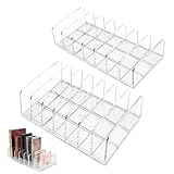 VMUTGA 2 Stücke Fächern Kosmetik Transparent Organizer Make up Lidschatten Lippenstifte Nagellack...