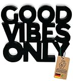 Good vibes only Schriftzug - Zu Hause Aufsteller - Vintage Deko Schild Modern - Wohnzimmer...