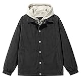 ZDJSWJ Herren Wanderjacke Camouflage Militärjacke Workwear Pocket Jacke Outdoor Softshell...
