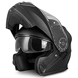 VINZ Santos Klapphelm mit Sonnenblende | ECE 22.06 & PINLOCK vorbereitet | Motorrad Helm...