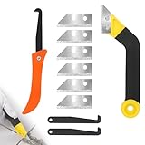 QOUBNIC Fugenkratzer Fliesen, Abgewinkelter Fugenreiniger Fliesen Fugenkratzer, Fliesenfugen...