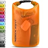 Nordlight Dry Bag 5L Wasserdichter Beutel - (Orange) Wasserdichter Packsack Mit Roll Top Verschluss...