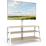 FITUEYES TV Schrank mit Halterung TV Lowboard Holz TV Ständer Höhenverstellbar für 37 bis 70 Zoll...