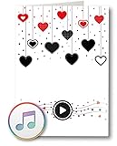 PlayMegram bespielbare Audio-Grußkarte mit USB-Anschluss und 128 MB Speicher, Für eigene Musik...