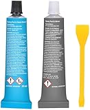 AGT Epoxidkleber: 2-Komponenten-Epoxid-Kleber, stahlverstärkt, schnellfest, transparent (Epoxy...