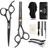 Bozhihong Friseurschere Set, 6.7 Zoll Professionelle Haarschere Set, Scharfe Haarschneideschere mit...