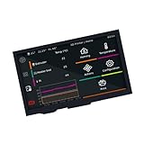 YUPEIUKLI 7-Zoll-LCD-HDTV-Display, 1024 x 600 Pixel Auflösung, 5-Punkt-kapazitiver Touchscreen,...