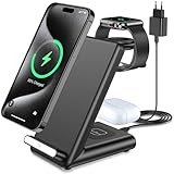 Kabelloses Ladegerät, 3 in 1 Wireless Charger for iPhone 15/14/13/12/11 Pro/Pro Max/XS/XR,...