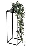 DanDiBo Blumenhocker Metall Schwarz Eckig 50 - 70 cm Blumenständer Beistelltisch 96315 Blumensäule...