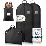 Bruce.® 2x Premium Kleidersack inkl. 1x Schuhbeutel I 120 x 60 cm I Optimierte Materialstärke von...