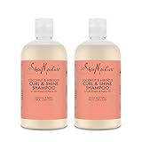 SheaMoisture Curl & Shine Shampoo für dickes, lockiges Haar Kokosnuss & Hibiskus ohne Silikone und...