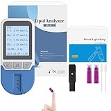 Cholesterinüberwachung Satz Mit 25 Teststreifen,Blutfettanalysator Home Test Cholesterin-Test...