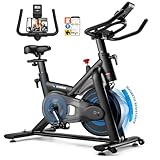 Wenoker Heimtrainer Fahrrad mit App, Leises Ergometer Hometrainer Fahrrad mit Magnetwiderstand,...