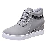 Woaikeyu Damen-Sneaker, lässig, Reißverschluss, modisch, flach, Sportschuhe, Laufschuhe, Sneakers,...