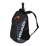 HEAD Unisex-Erwachsene Tour Team Backpack Tennistasche, schwarz/grau, Einheitsgröße