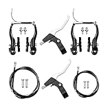 CJBIN 2 Paar Fahrrad Bremsen Set, Aluminium V Brake Set, Fahrradbremsen Set mit linearer Feder,...