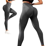 Toerjii Leggings Damen,Sport Leggings Damen,Radlerhose Damen,High Waist Elastische Leggins, Weiche...
