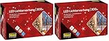 Idena 31856 - LED Lichtervorhang mit 300 LED in warmweiß, mit 8 Stunden Timer Funktion &...