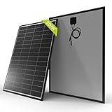 Newpowa® Solarpanel 200W Monokristallin Schwarzer Rahmen 12V Solarmodul für Wohnmobile Camping...